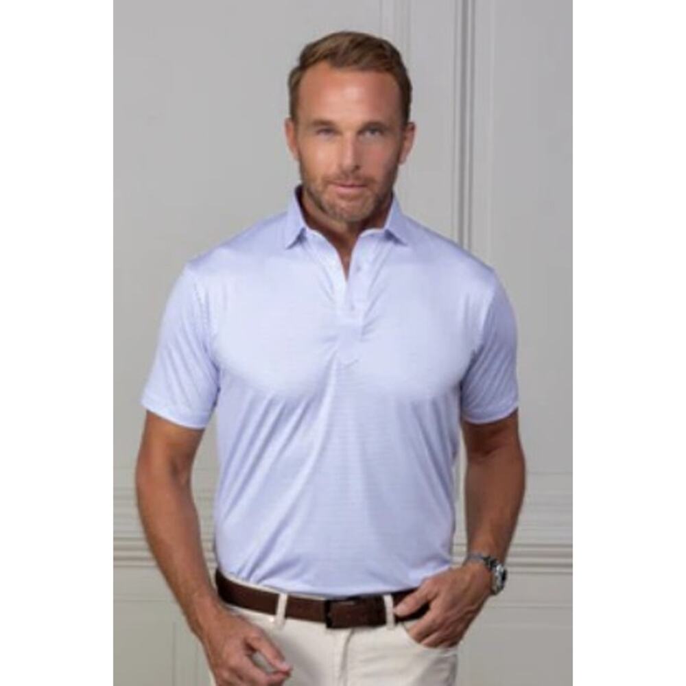 Collars & Co. Featherweight Flex Short-Sleeve Relaxed Polo